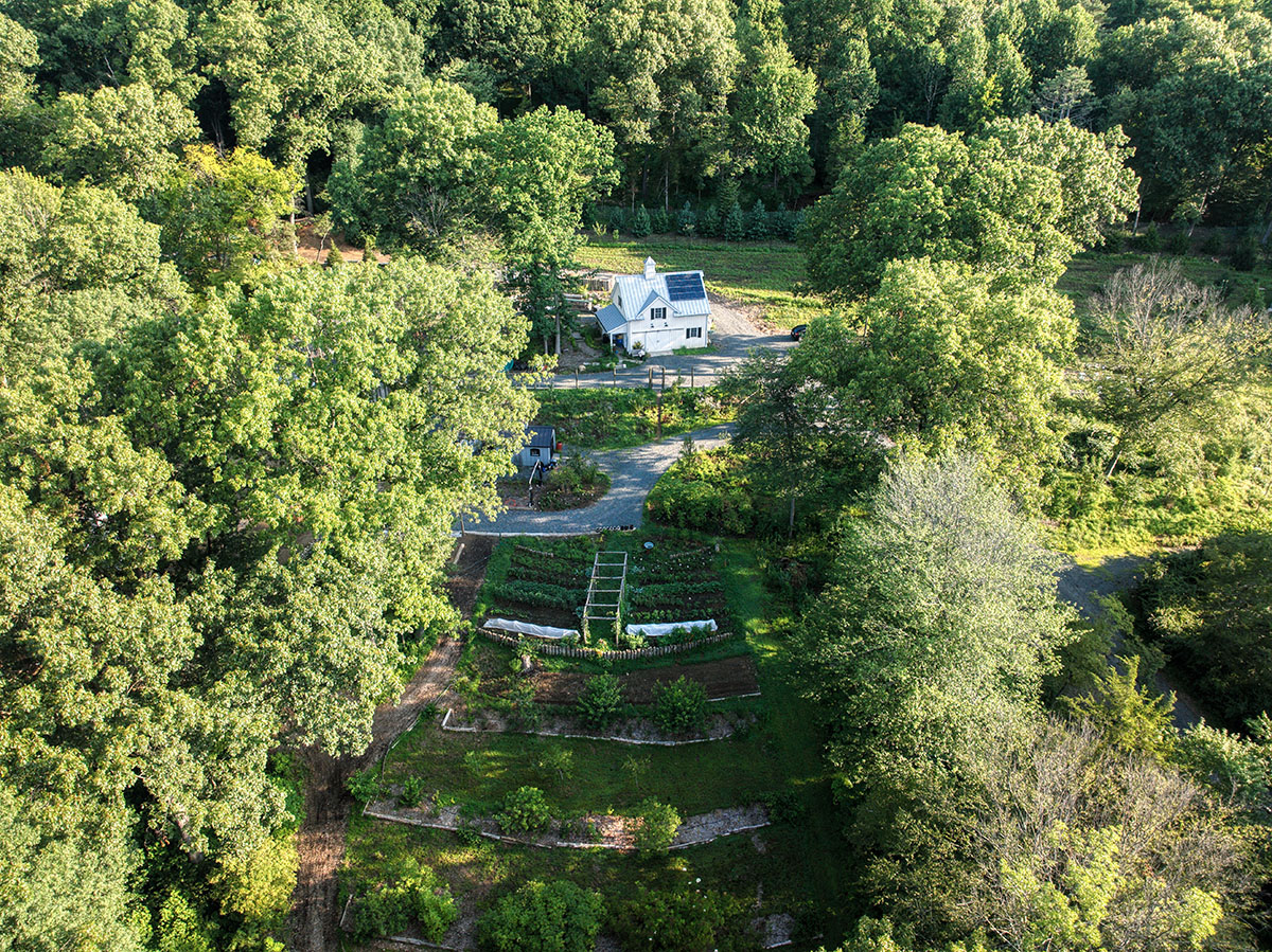 An overhead view of Maranatha Farm