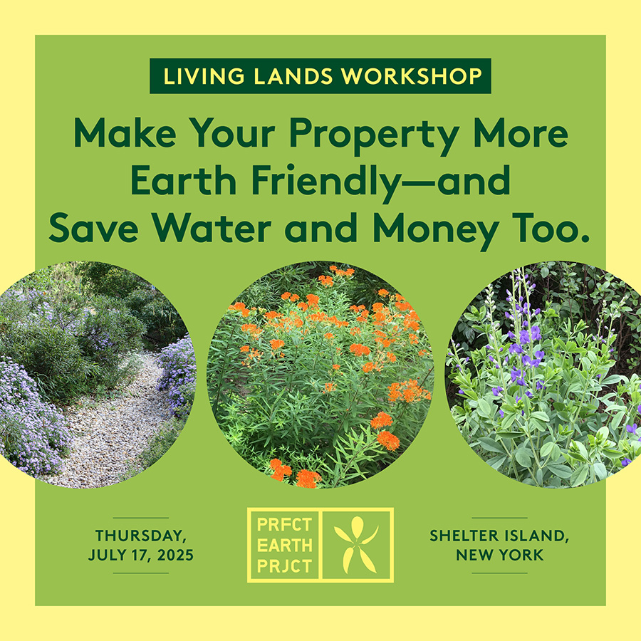 Living Lands Workshop invitation for Shelter Island