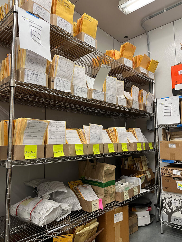 Native Plant Trust's native seed bank freezer