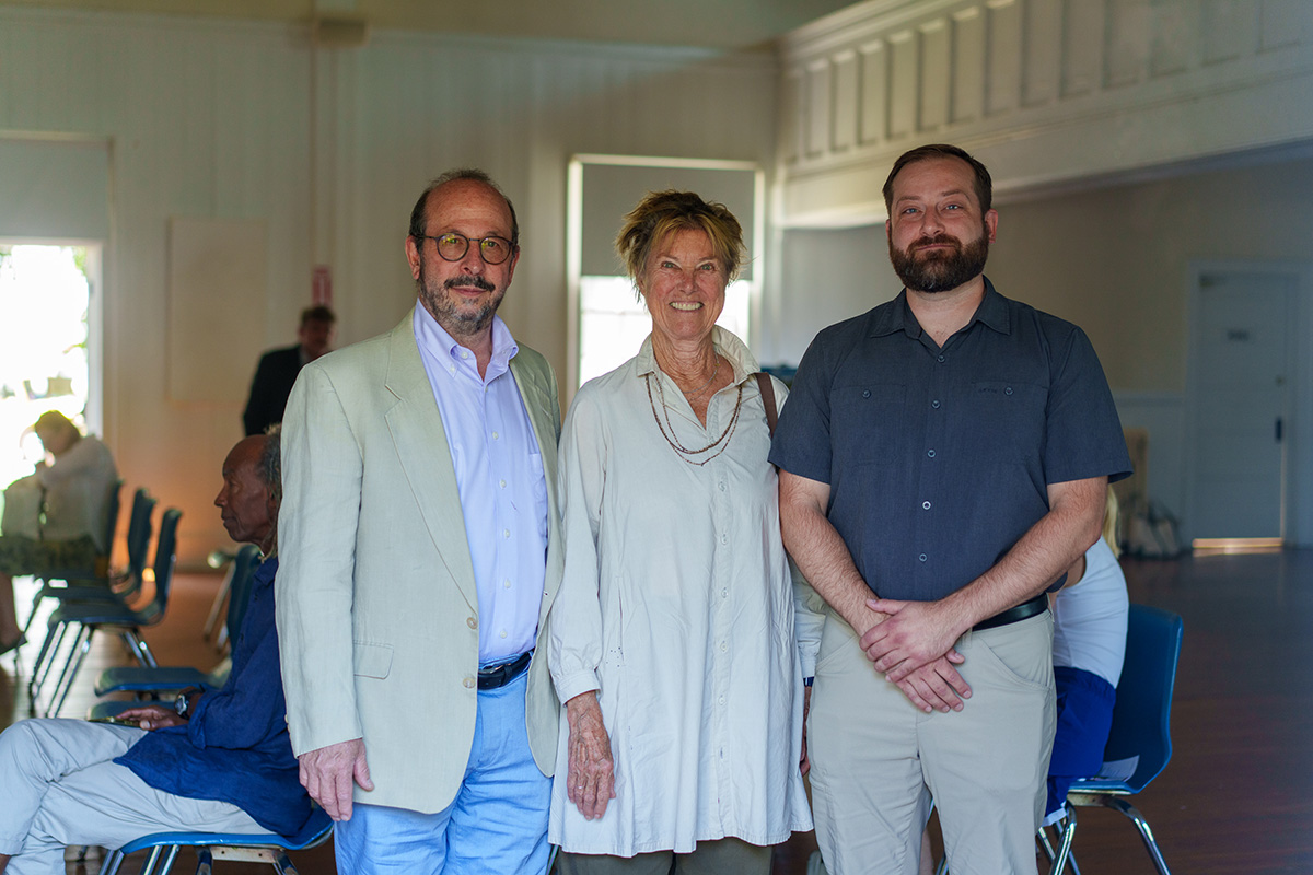 Joshua Ginsberg, Edwina von Gal, and Moses Cucura at Perfect Earth Project's TickNology: Grounded Conversation